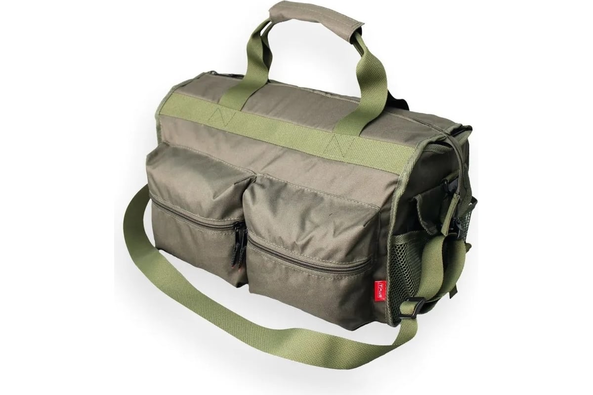 Tplus Сумка рыбака 400x220x240 мм оксфорд 600, олива T009589 - выгодная ...