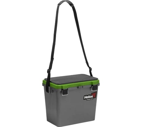 Helios Ящик рыболовный зимний односекционный серый/салатовый HS-IB-19-GG-1 276345