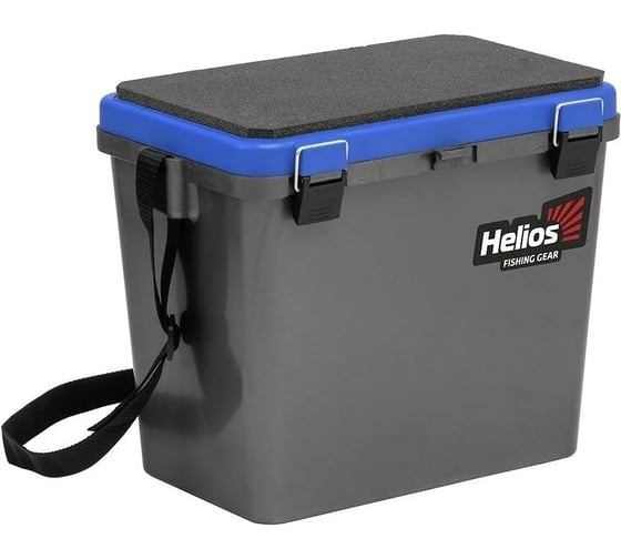 Helios Ящик рыболовный зимний односекционный серый/синий HS-IB-19-GB-1 276348