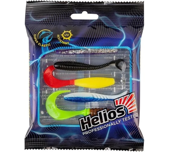 Набор приманок Helios HS-PBP2-SET1 Крупный окунь, 5шт, SET#1 311036