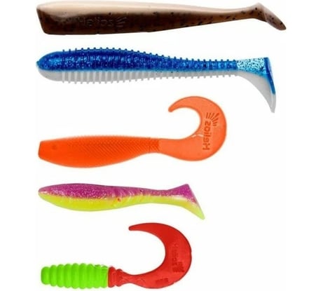 Набор приманок Helios HS-PBP2-SET2 Крупный окунь, 5шт, SET#2 311035