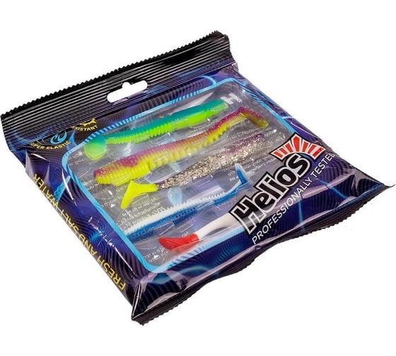 Набор приманок на судака Helios HS-ZR-SET2 Река, 5шт, SET#2 298372
