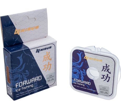 Леска Nisus FORWARD ICE FISHING N-FIF-0.203-50, 0.203мм/50м, нейлон прозрачный 294476