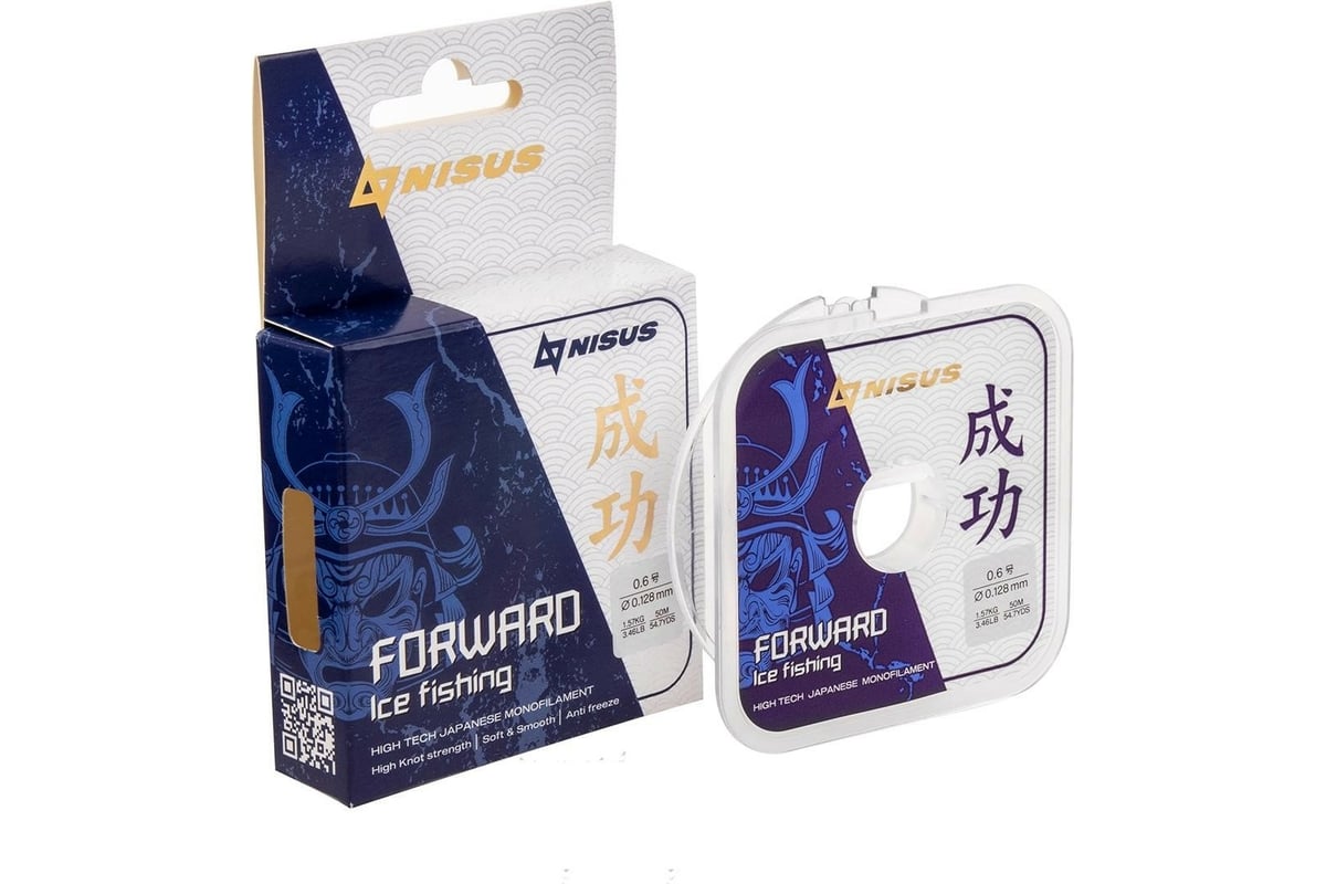 Леска FORWARD ICE FISHING 0.128mm/50m (N-FIF-0.128-50) Nisus 294471