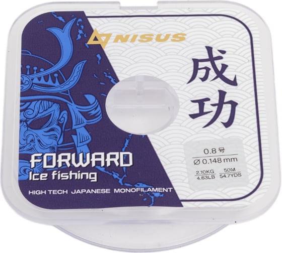 Леска Nisus FORWARD ICE FISHING N-FIF-0.148-50, 0.148мм/50м, нейлон прозрачный 294472
