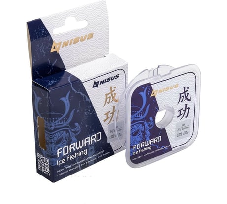 Леска Nisus FORWARD ICE FISHING N-FIF-0.165-50, 0.165мм/50м, нейлон прозрачный 294474