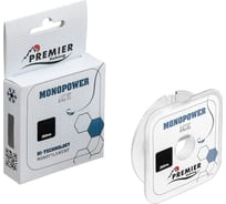 Леска Premier fishing MONOPOWER ICE PR-MI-T-012-30, 0.12мм/30м, прозрачный нейлон 280970