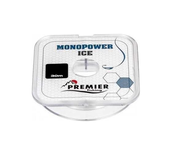 Леска Premier fishing MONOPOWER ICE PR-MI-T-025-30, 0.25мм/30м, прозрачный нейлон 280978