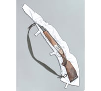 Быстросъемный чехол для ружья Tplus М1 89-122см, оксфорд 600, белый T021198