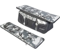 Комплект мягких накладок на сиденье КОВЧЕГ Премиум 95 с сумкой, камуфляж серый/чёрный 725301545