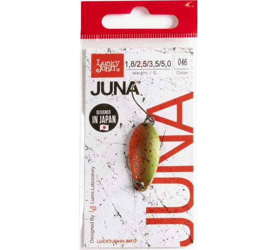 Колеблющаяся блесна Lucky John JUNA длина 30мм, вес 02.5г, цвет 046 LJJU25-046