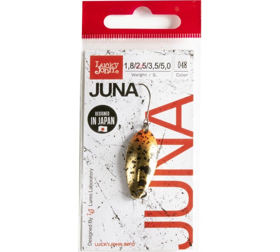 Колеблющаяся блесна Lucky John JUNA длина 30мм, вес 02.5г, цвет 048 LJJU25-048
