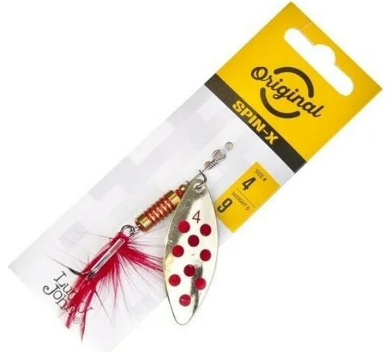 Вращающиеся блесны Lucky John SPIN X LONG 04 9.0 г, CR/GR/SR, 3шт LJSL04-001SET