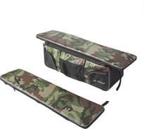 Комплект мягких накладок на сиденье КОВЧЕГ Премиум 80 с сумкой, камуфляж зелёный/чёрный 725301491