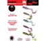 Съедобный искусственный виброхвост Lucky John LJ Pro Series 03 SET 5 упаковок LJSS-003SET 8