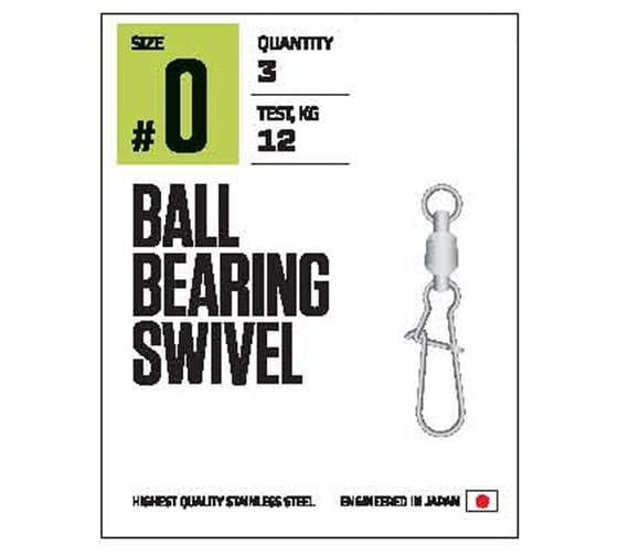 Вертлюги c застежкой и подшипниками Lucky John LJ Pro Series BALL BEARING SWIVEL 006, 3шт LJP5102-002