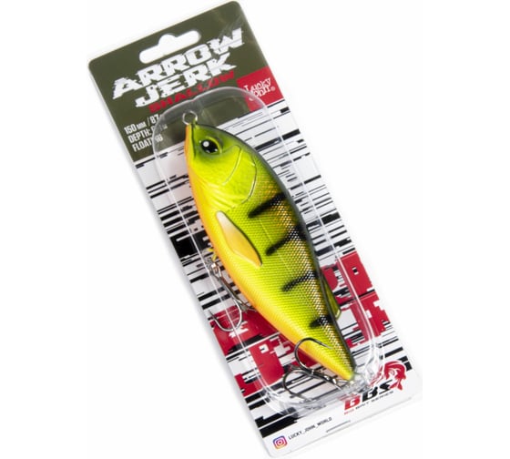 Плавающий воблер Lucky John LJ BBS Original ARROW JERK F 015.00/032 LJO0515F-032