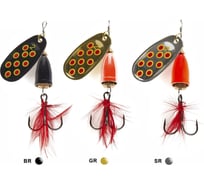 Вращающиеся блесны Lucky John BELL SPIN 02 06.0г, BRD/GRD/SRD, 3шт LJBS02-001SET