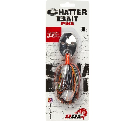 Чаттербейт Lucky John BBS CHATTERBAIT PIKE 38.0г, 001 LJCTB38-001
