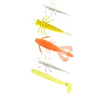 Съедобные искусственные виброхвосты Lucky John LJ Pro Series 02 SET 5 упаковок LJSS-002SET