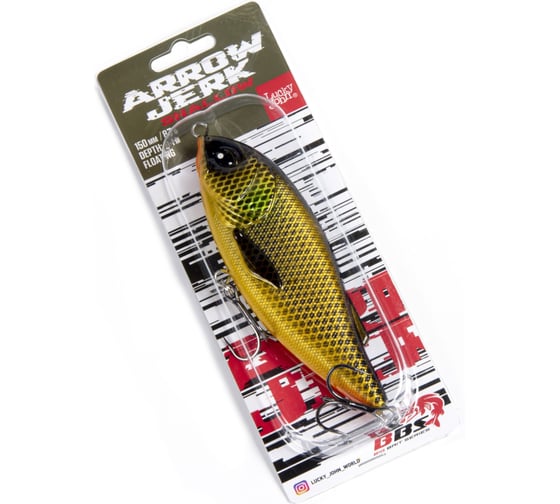 Плавающий воблер Lucky John LJ BBS Original ARROW JERK F 015.00/028 LJO0515F-028