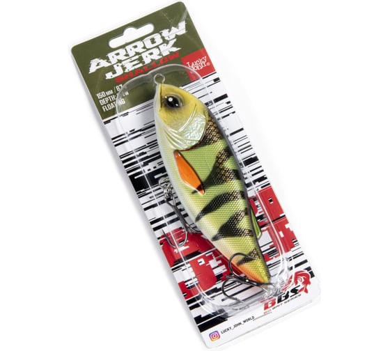 Плавающий воблер Lucky John LJ BBS Original ARROW JERK F 015.00/030 LJO0515F-030