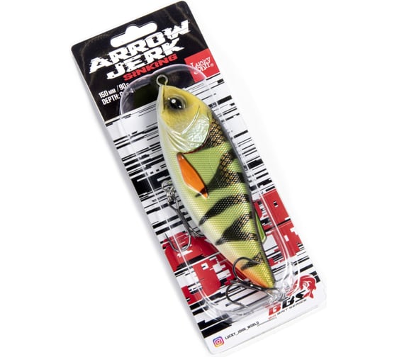 Тонущий воблер Lucky John LJ BBS Original ARROW JERK S 015.00/030 LJO0515S-030