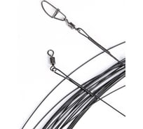 Стальные поводки с застежками Lucky John 7x7 SSW d 0.50мм/09кг/35см, 20шт LJ7088-035