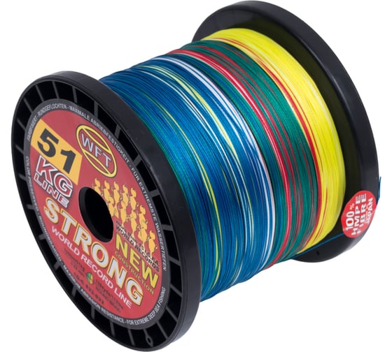 Плетеная леска WFT KG STRONG Multicolor 1000/032 1D-C-823-032