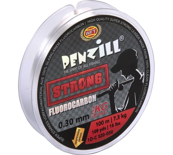 Монофильная леска WFT Penzill FLUOROCARBON Strong 100/030 1D-C-320-030