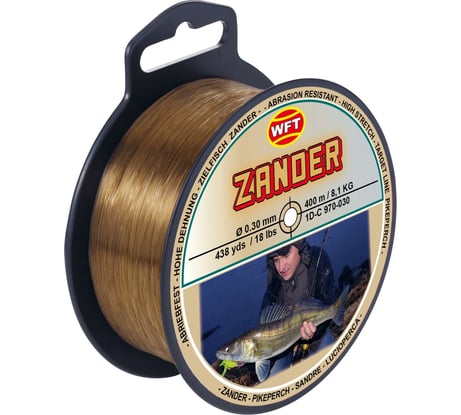 Монофильная леска WFT Zielfisch ZANDER СУДАК 400/030 1D-C-970-030