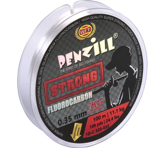 Монофильная леска WFT Penzill FLUOROCARBON Strong 100/035 1D-C-320-035