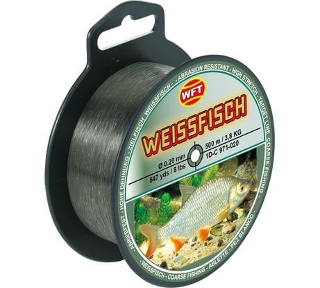 Монофильная леска WFT Zielfisch WEISSFISCH МИРНАЯ РЫБА 500/020 1D-C-971-020