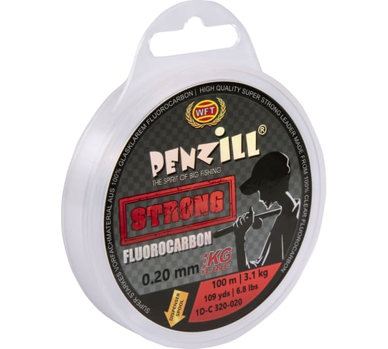 Монофильная леска WFT Penzill FLUOROCARBON Strong 100/020 1D-C-320-020