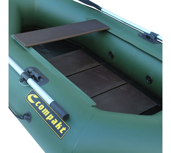 Лодка Compakt Компакт-220 ФС, фанерная слань, зеленый цвет 3952022