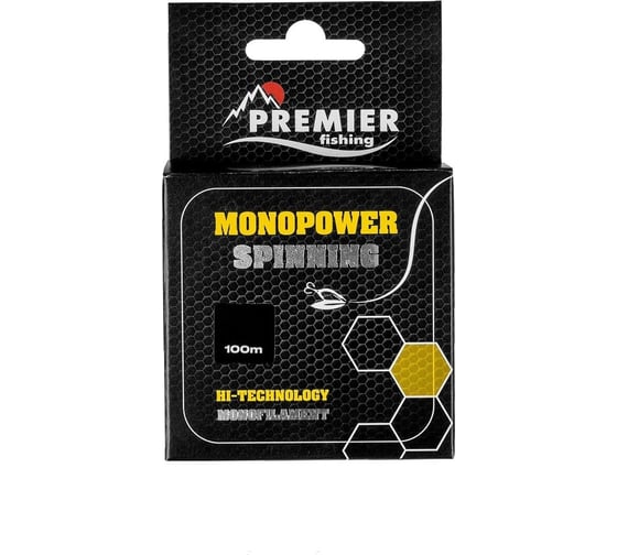 Леска Preмier fishing мonopower spinning 0.30мм/100м, f.yellow nylon pr-мs-y-030-100 00000281051