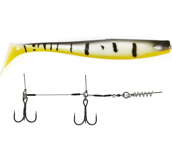 Виброхвосты Lucky John LJ 3D BBS Series GIANT KUBIRA SWIM SHAD 10.3in, 26.00/PG23, Stinger XL 140434SET-PG23
