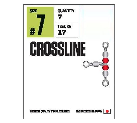 Трехсторонние вертлюги с бусинками Lucky John LJ Pro Series CROSLINE 014, 10шт LJP5109-014