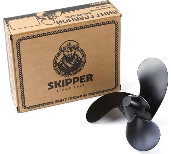 Гребной алюминиевый винт Skipper для Tohatsu 2-3.5, 3x7.4"x5.7" SK309-641060M