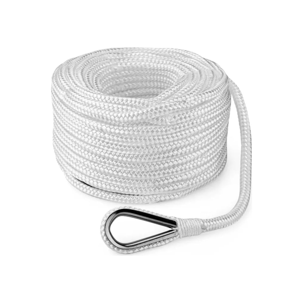 Якорный плетеный трос Skipper конец, 10 мм х 30 м, нейлон SK-TANBR1030W ...