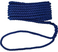 Трёхпрядный швартовый трос Skipper с огоном, 14 мм х 10.67 м, нейлон SK-TDN3ST141067BL