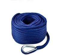 Якорный плетеный трос Skipper конец, 10 мм х 50 м, нейлон SK-TANBR1050BL
