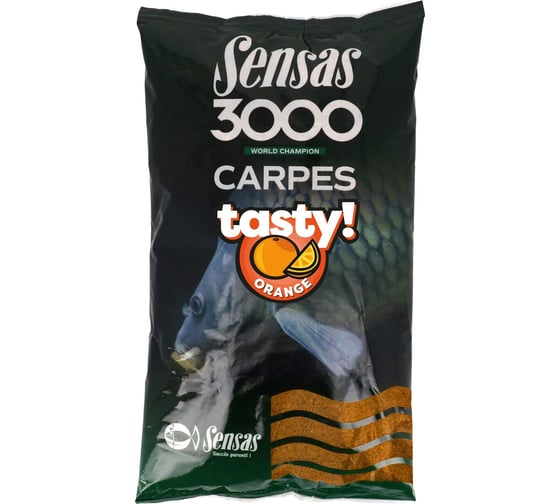 Прикормка Sensas 3000 CARP TASTY Orange 1кг 40712 1