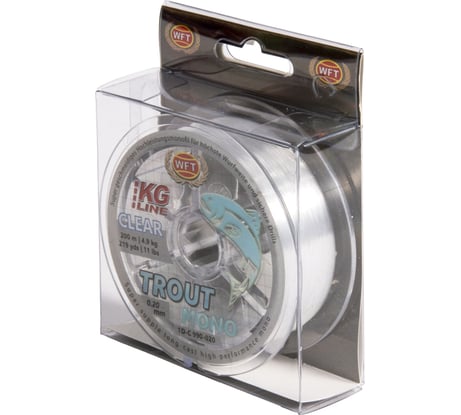 Монофильная леска WFT KG TROUT MONO Clear 200/020 1D-C-990-020