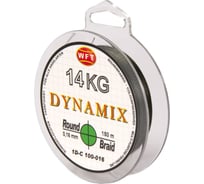 Плетеная леска WFT KG ROUND DYNAMIX Green 150/016 1D-C-100-016