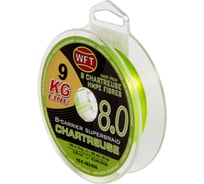 Плетеная леска WFT KG x8 Chartreuse150/008 1D-C-493-008