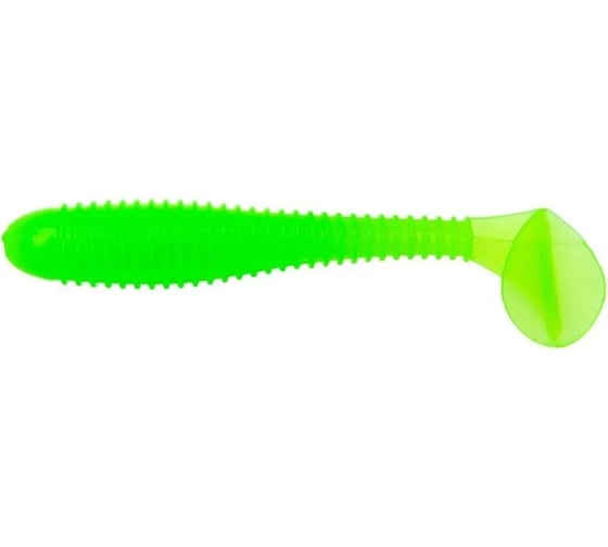 Виброхвост Helios hs-2-007 catcher electric green, 3.55"/9 см, 5шт 00000117772