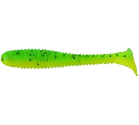Виброхвост Helios hs-2-010 catcher, 3.55"/9 см, green lime, 5шт 00000117771
