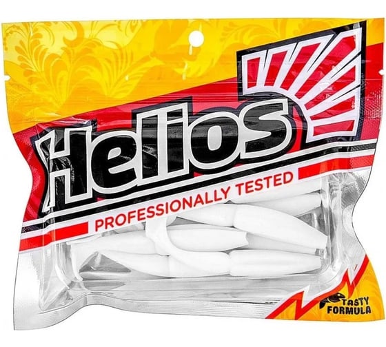 Виброхвост Helios hs-29-001 guru 3.0"/7.62 см, white, 9шт 00000167702