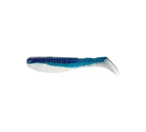 Виброхвост Helios hs-4-026 chubby 3.55"/9 см, blue sparkles/white, 5шт 00000131747 1